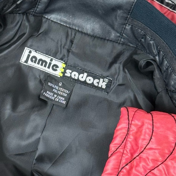 Jamie Sadock Multicolour Neon Retro Mod Zipper Front Quilted Jacket Small - Picture 10 of 13